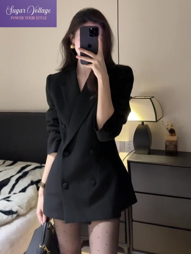 Blazer Women Oversized - Korean Fashion Elegant Slim Fit Blazer