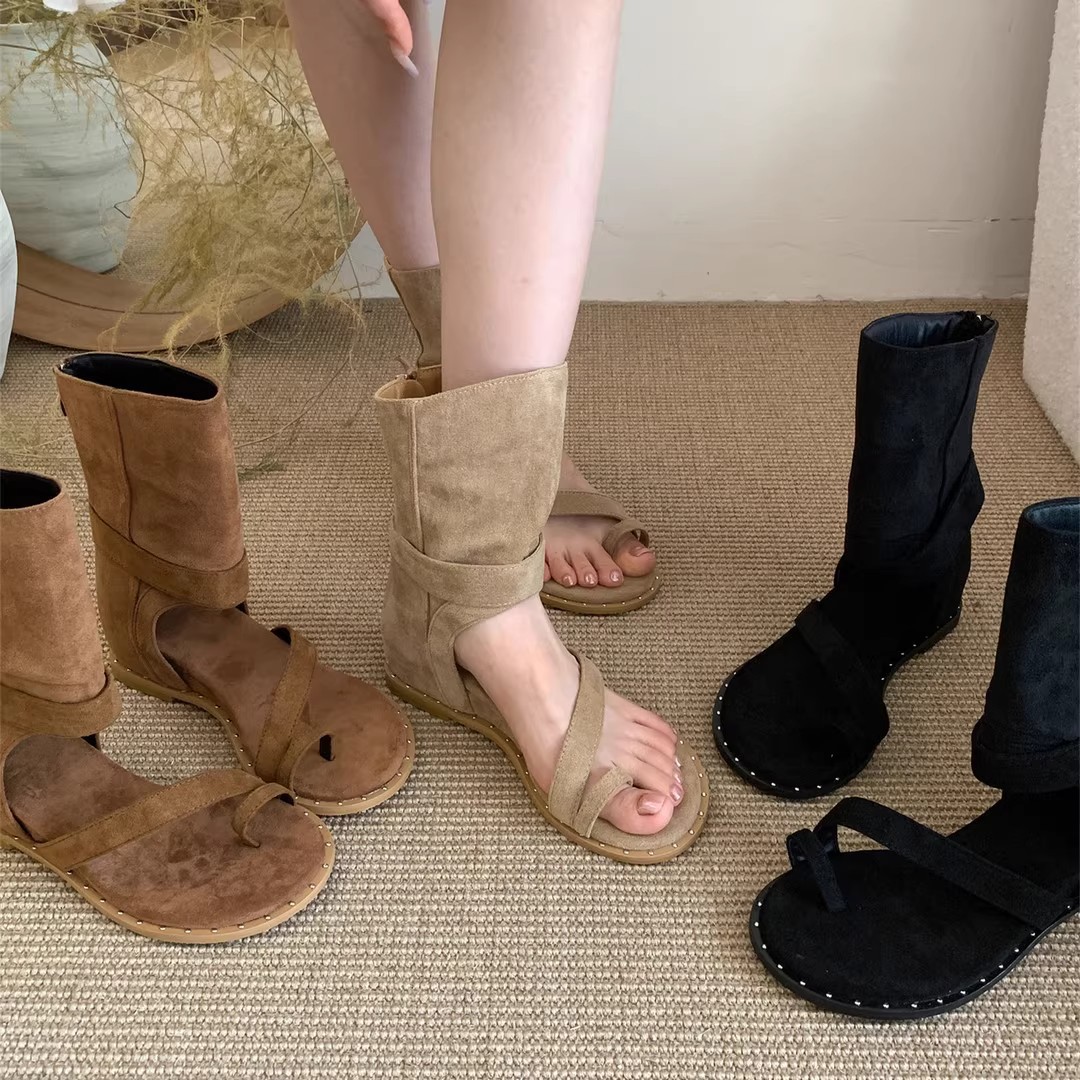 Women Fashion Youtube - Sandals women 2026 summer versatile short
