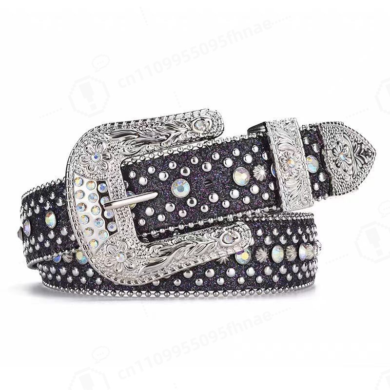 Women Fashion Jeans - Y2K Style Rhinestone Belt For Women