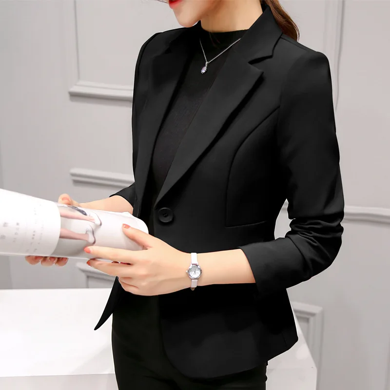 Blazer Women Oversized - Black Women Blazer 2025 Formal Slim