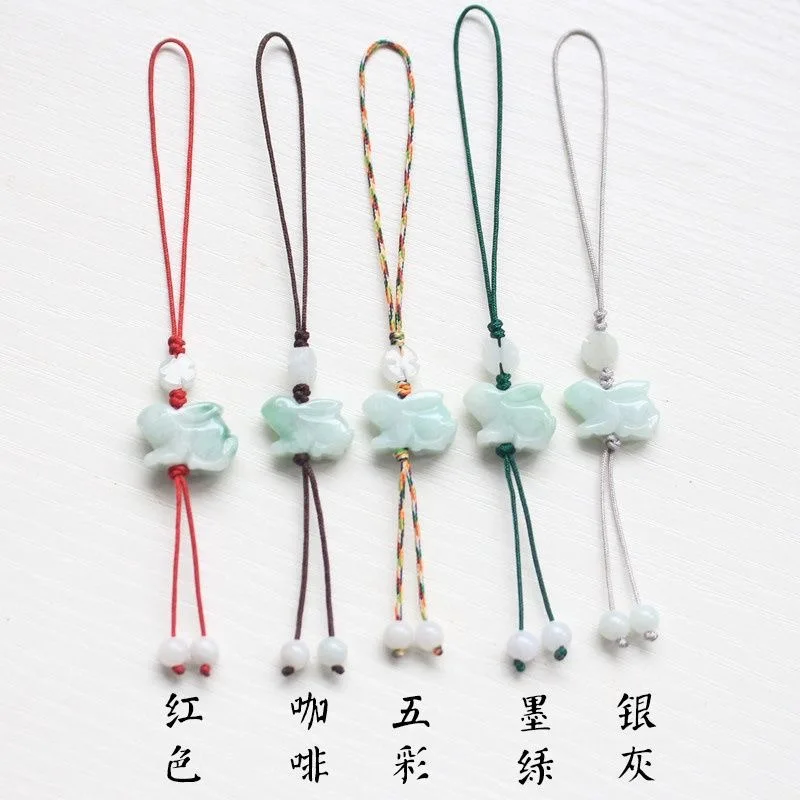 Women Fashion Jewellery - Customization Natural Emerald Chinese Rabbit DIY