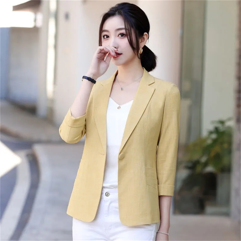 Elegant Women's Stripe 3/4 sle - Blazer Women Oversized review and price