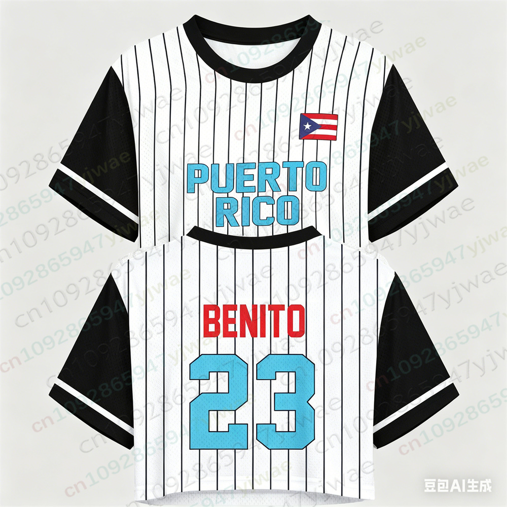 Puerto Rico Crop Top Jersey Pu - Women'S Fashion Rugby Top review and price
