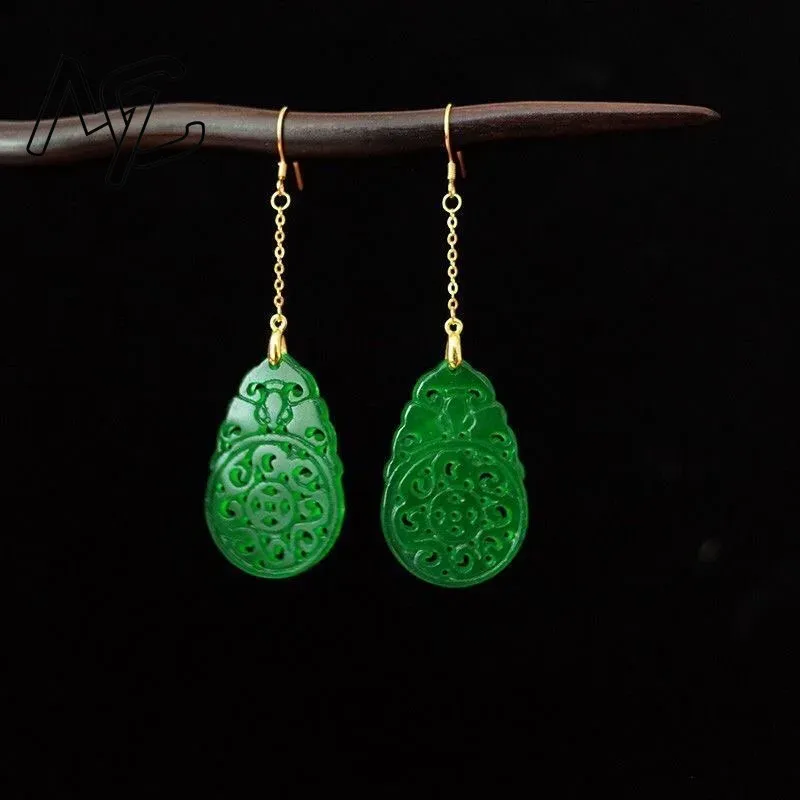 925 Silver Natural Green Jade  - Women Fashion Jewellery review and price