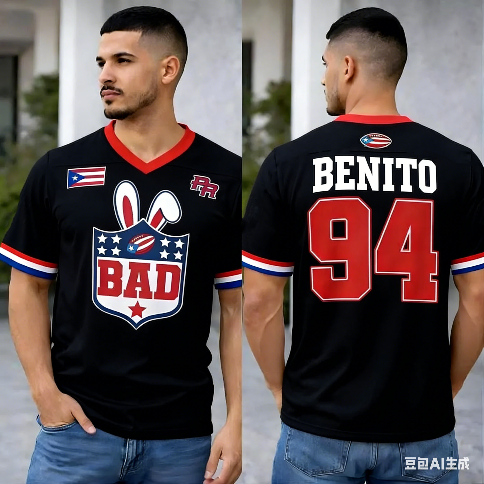 Puerto Rico Oversized Jersey P - Women'S Fashion Rugby Top review and price