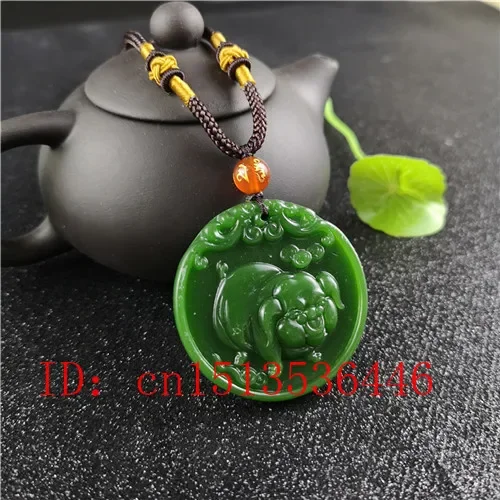 Natural Green Chinese Pig Carv - Women Fashion Jewellery review and price