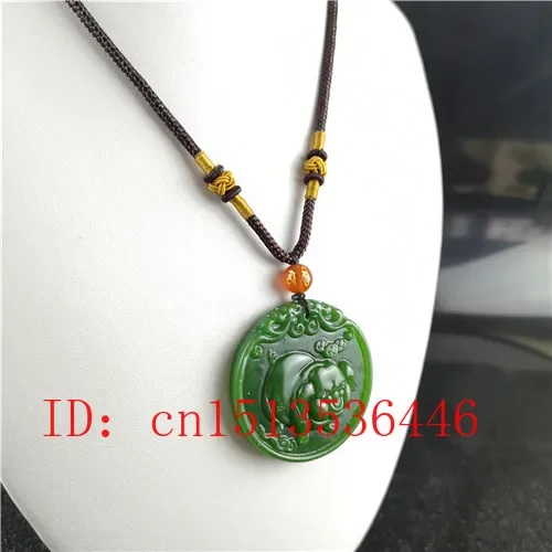 Natural Green Chinese Pig Carv - Women Fashion Jewellery review and price