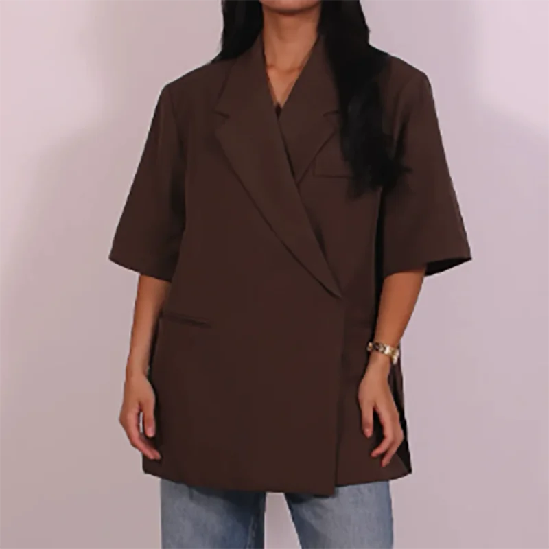 Ladies Loose Blazer Suit Solid - Blazer Women Oversized review and price