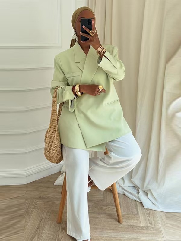 Ladies Loose Blazer Suit Solid - Blazer Women Oversized review and price