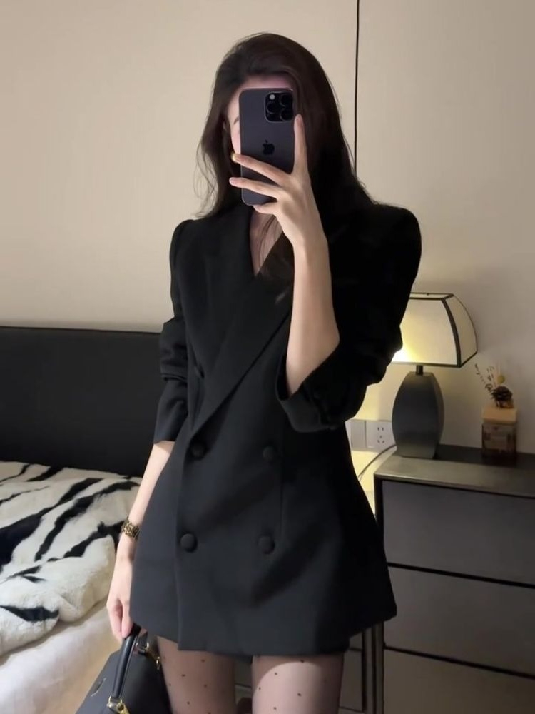 Korean Fashion Elegant Slim Fi - Blazer Women Oversized review and price