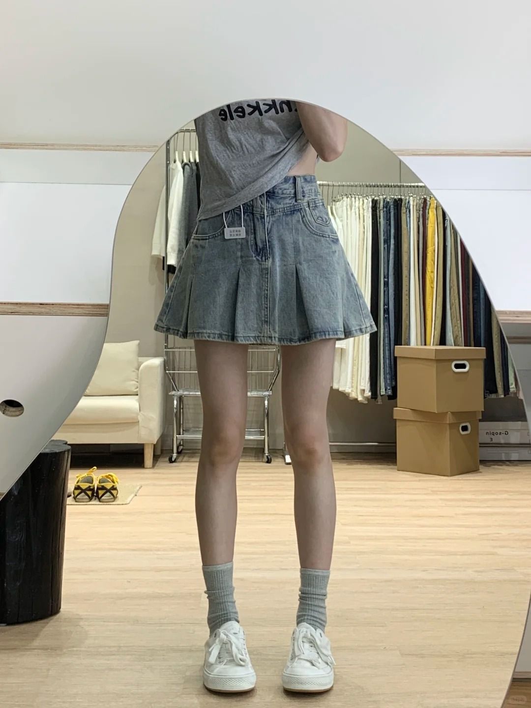 Women High Waist Denim Pleated - Women Fashion Jeans review and price