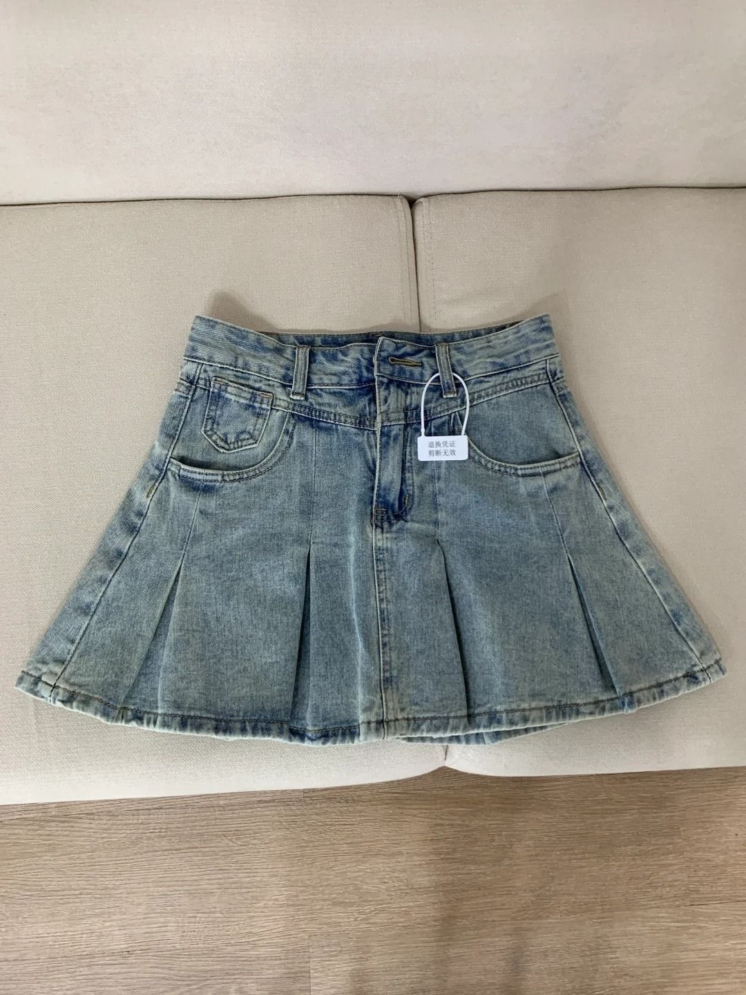 Women High Waist Denim Pleated - Women Fashion Jeans review and price