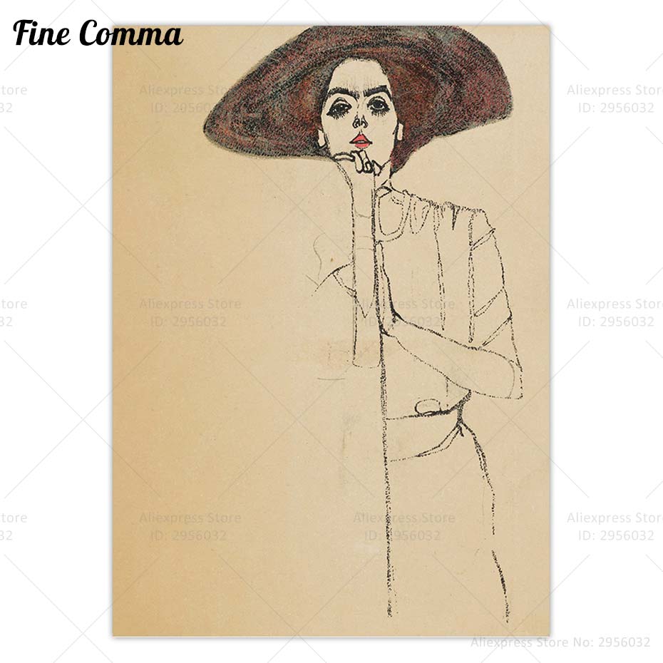 Portrait of a Woman Egon Schie - Women Fashion Pose review and price