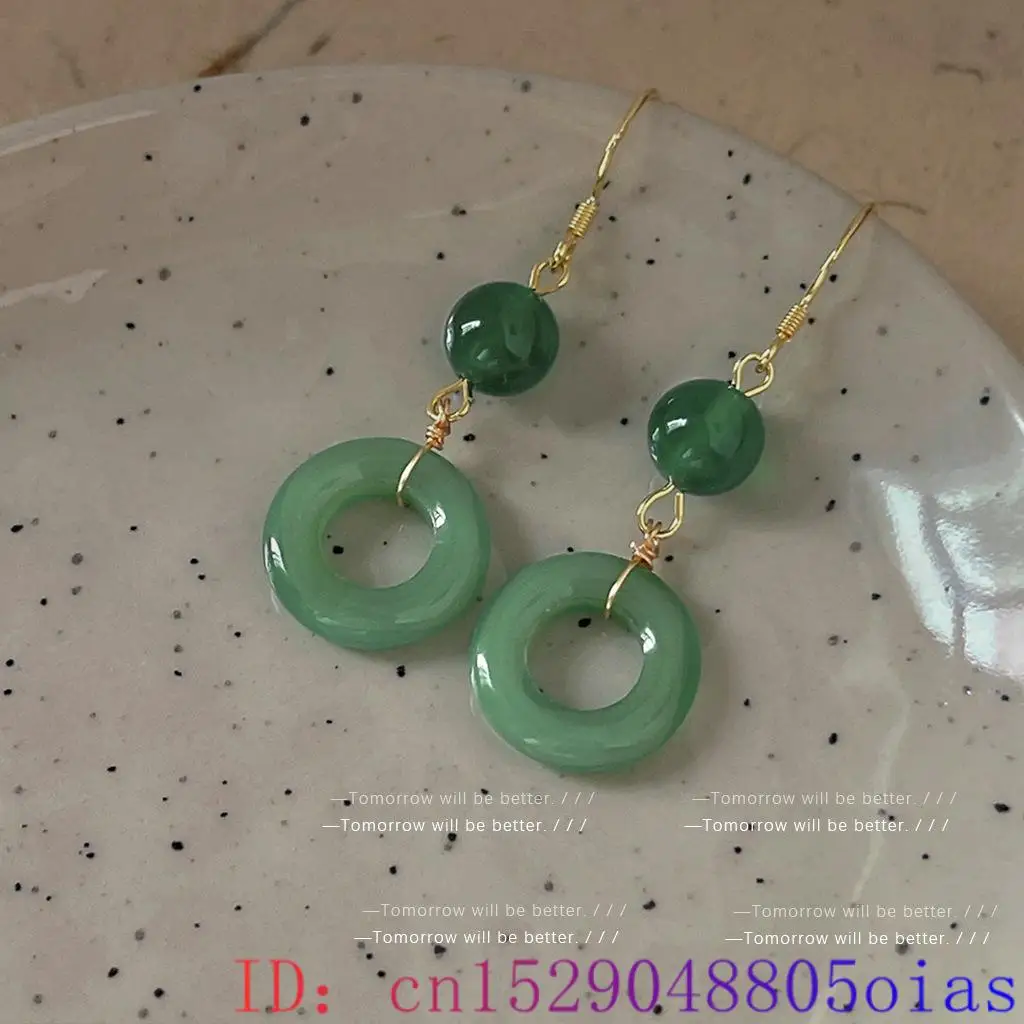 Green Real Jade Ring Earrings  - Women Fashion Jewellery review and price