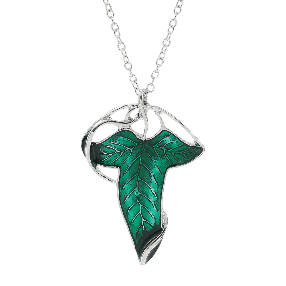Vintage Green Leaf Pendant Nec - Women Fashion Jewellery review and price
