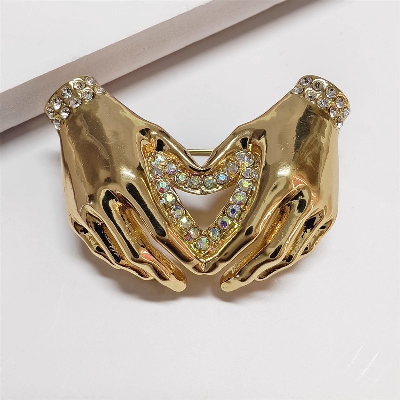 Chic Simple Rhinestone Love He - Women Fashion Pose review and price