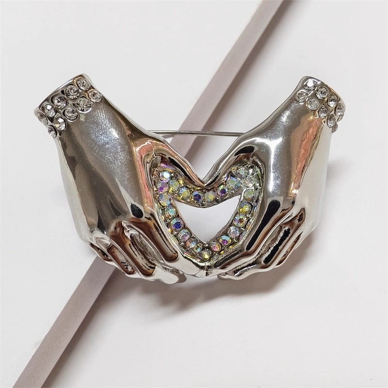Chic Simple Rhinestone Love He - Women Fashion Pose review and price