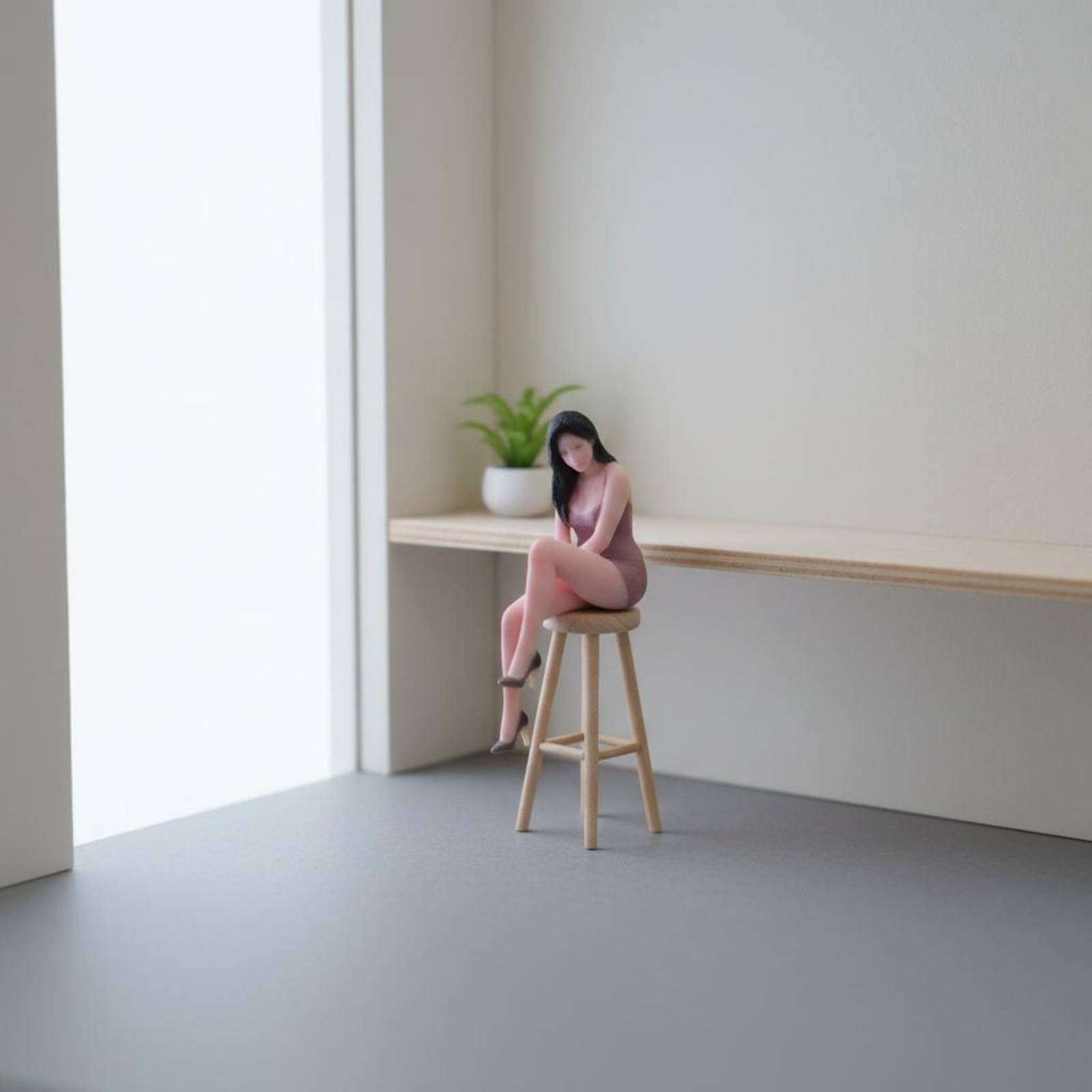 Seated Woman Figurine Posed Mi - Women Fashion Pose review and price