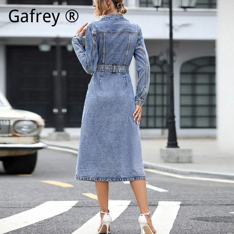 Women Long Sleeve Denim Dress  - Women Fashion Jeans review and price