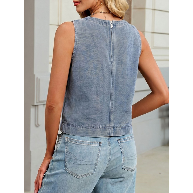 Benuynffy Casual Round Neck De - Women Fashion Jeans review and price