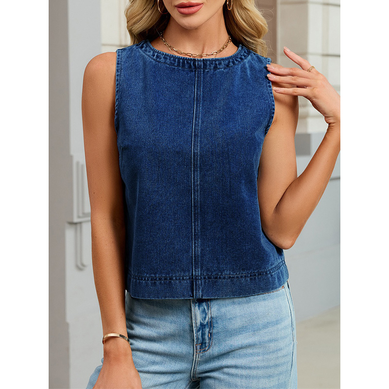 Benuynffy Casual Round Neck De - Women Fashion Jeans review and price