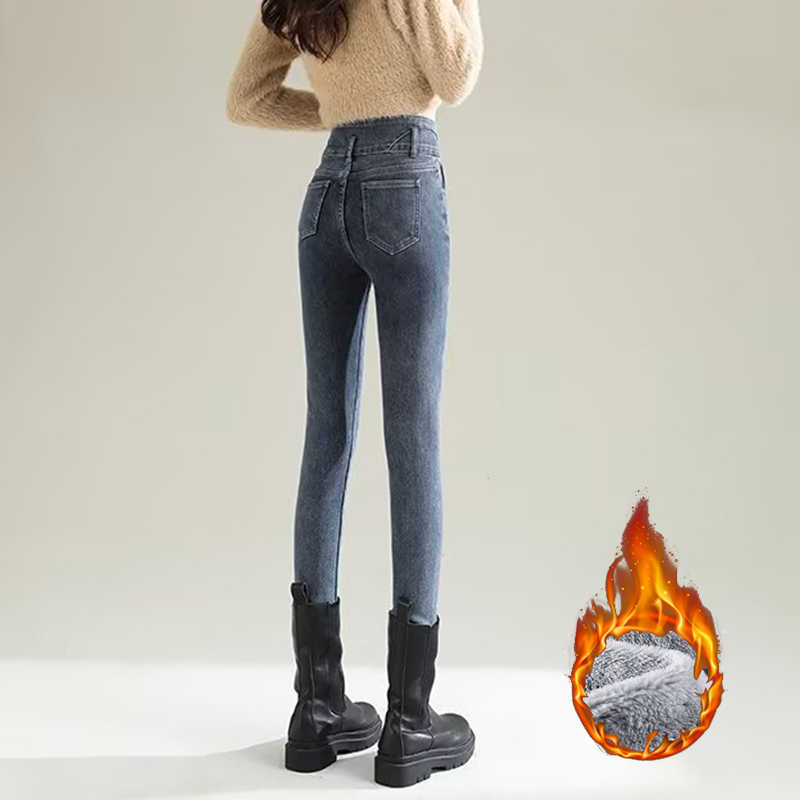 Winter Lady Chic Plush Thermal - Women Fashion Jeans review and price