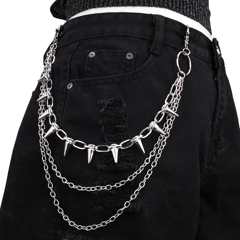 Hip Hop Punk Rock Metal Pants  - Women Fashion Jewellery review and price