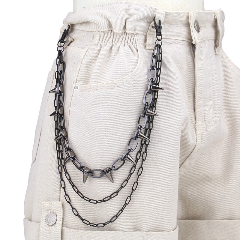 Hip Hop Punk Rock Metal Pants  - Women Fashion Jewellery review and price
