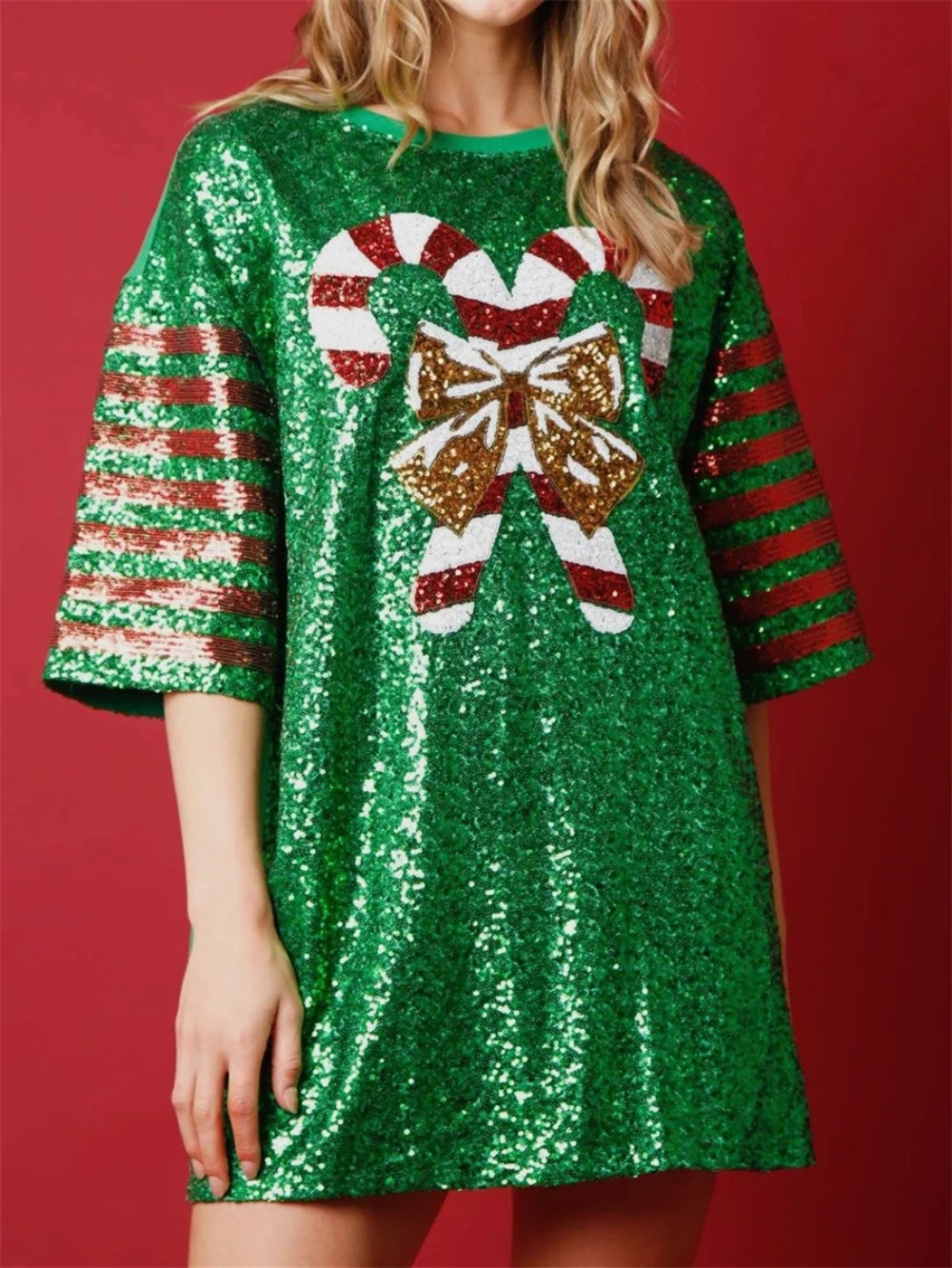 Women Sequined  Long T-Shirts  - Women'S Fashion Rugby Top review and price