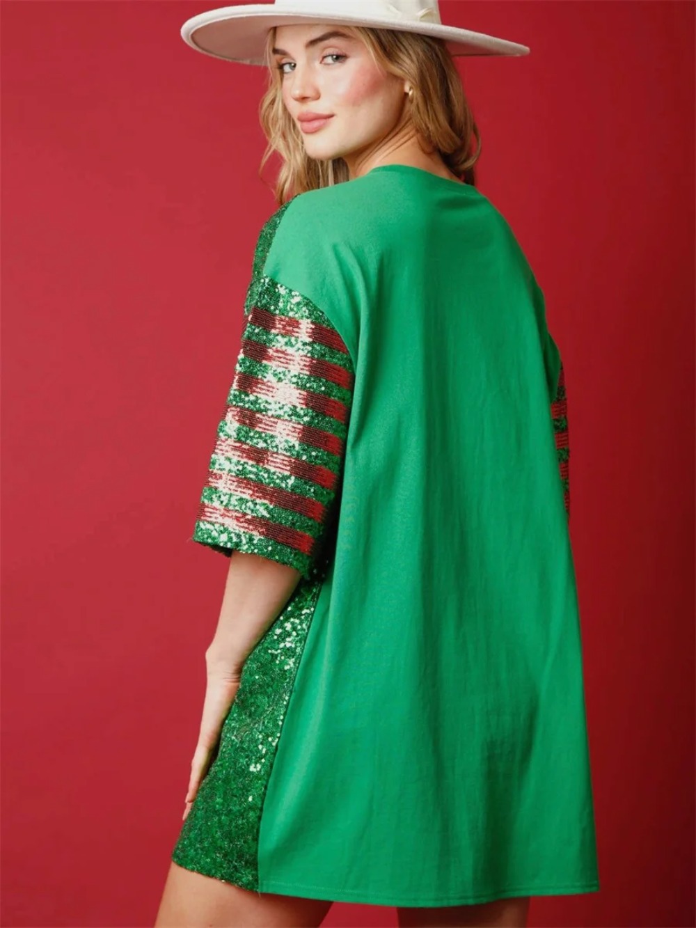 Women Sequined  Long T-Shirts  - Women'S Fashion Rugby Top review and price