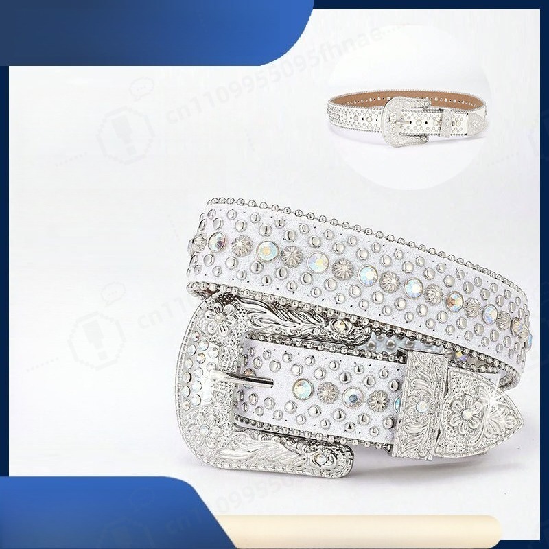 Y2K Style Rhinestone Belt For  - Women Fashion Jeans review and price