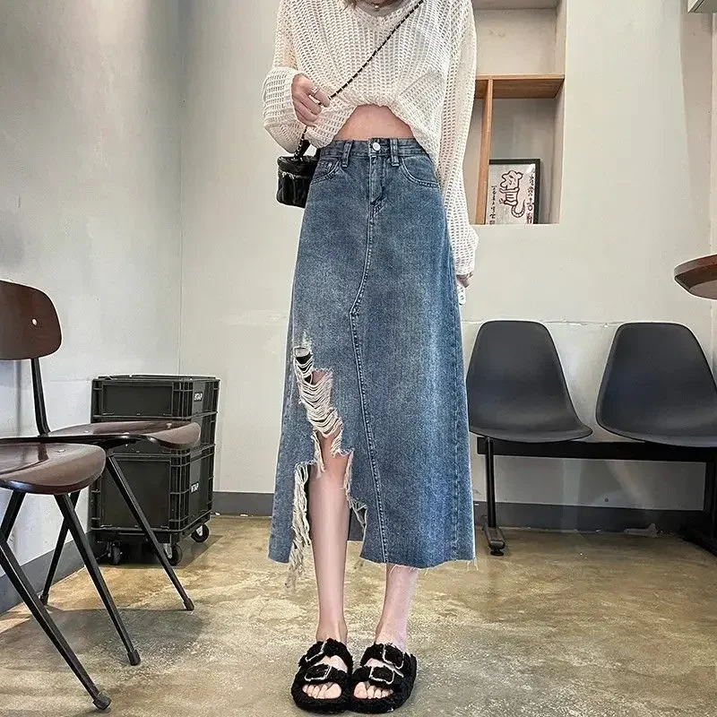 Women's Denim Skirt High Waist - Women Fashion Jeans review and price