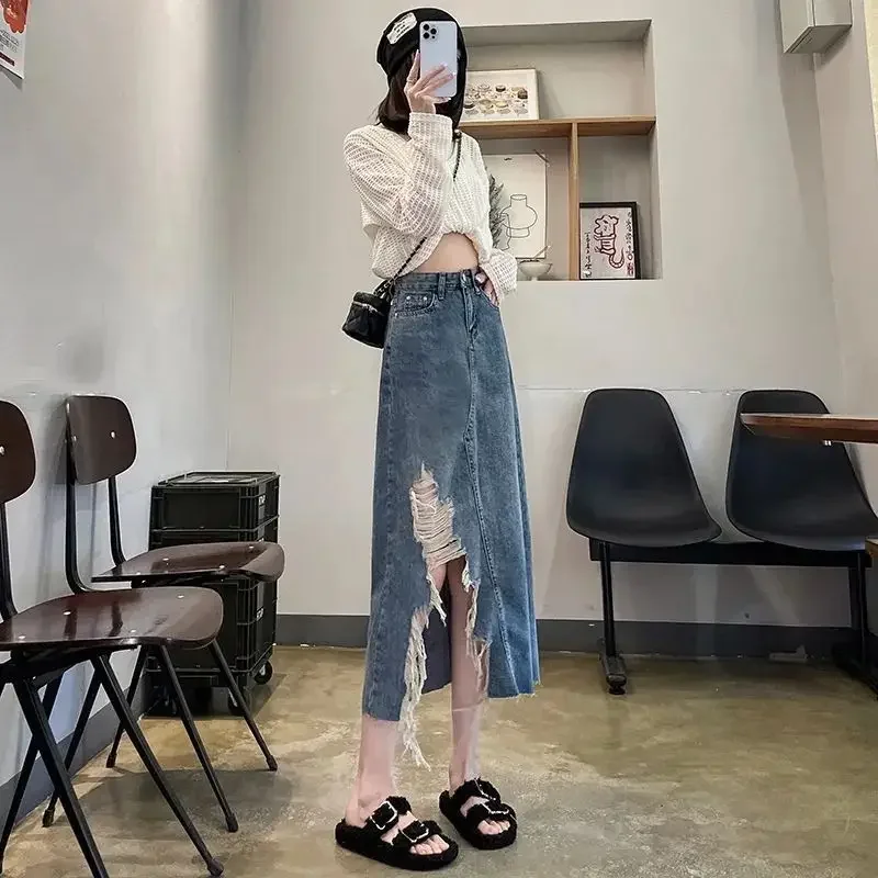 Women's Denim Skirt High Waist - Women Fashion Jeans review and price