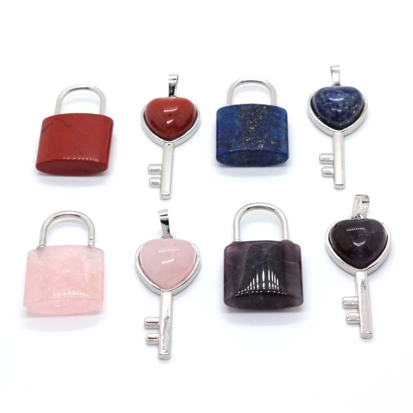 Natural Crystal Couple Lock Ne - Women Fashion Pose review and price