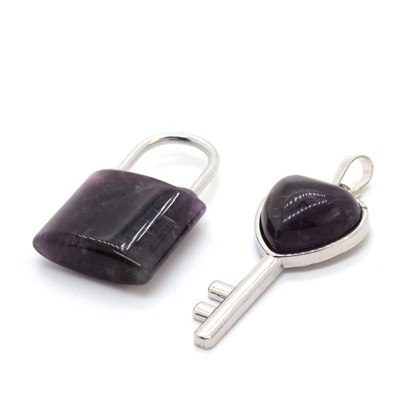 Natural Crystal Couple Lock Ne - Women Fashion Pose review and price