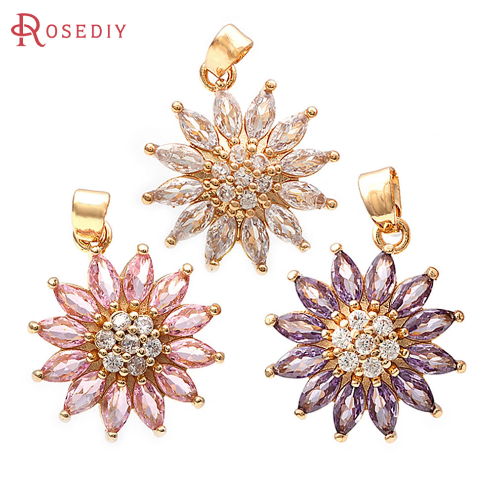 18K Gold Color Brass Sunflower - Women Fashion Jewellery review and price