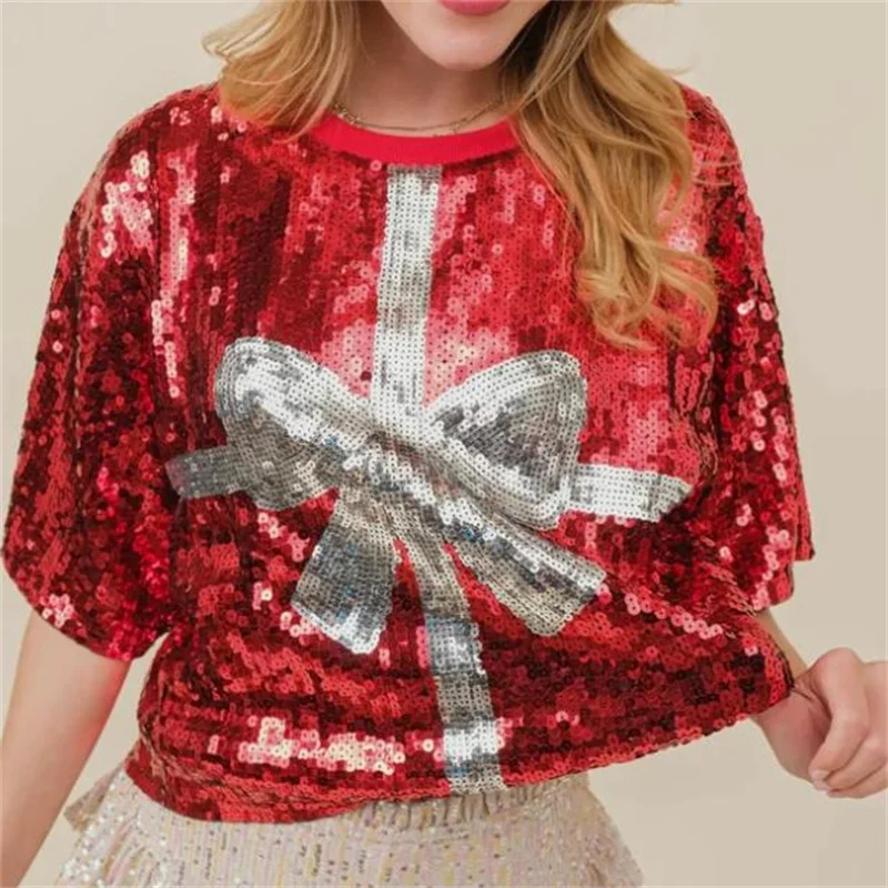 Womens Summer Fashion Sequins  - Women'S Fashion Rugby Top review and price