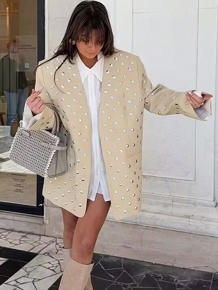 SLTNX Women's Rivet Decoration - Blazer Women Oversized review and price