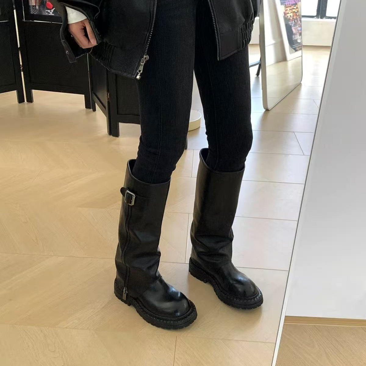 Women Boots Thick Sole Height  - Women Fashion Youtube review and price