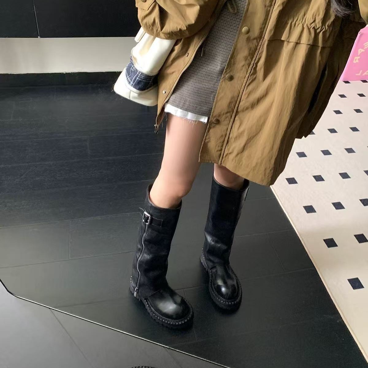 Women Boots Thick Sole Height  - Women Fashion Youtube review and price