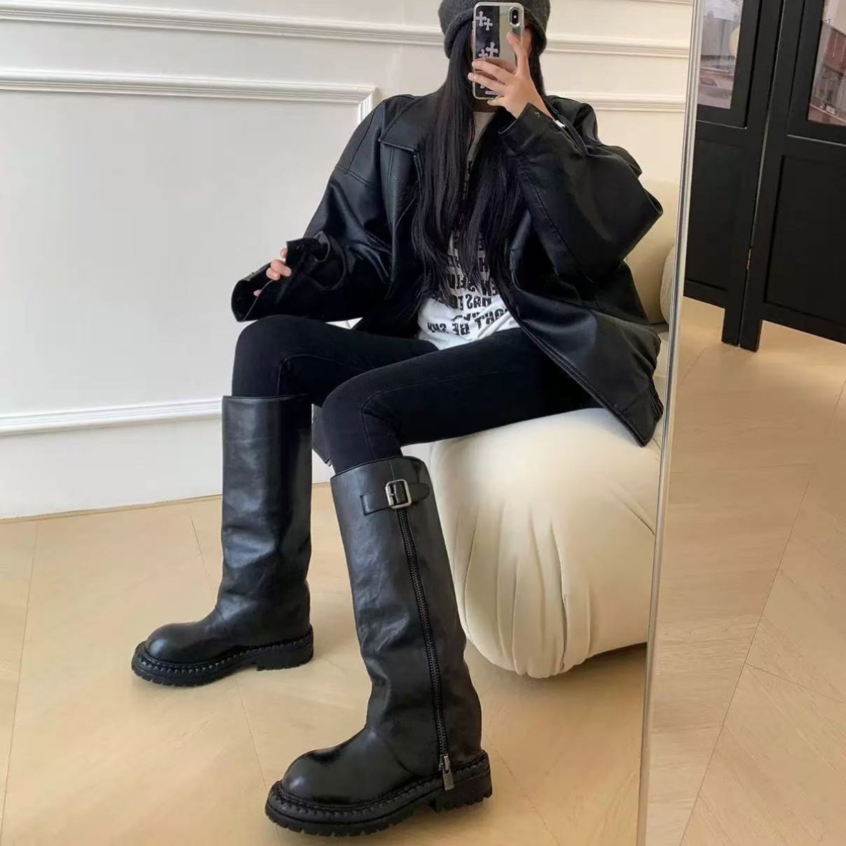 Women Boots Thick Sole Height  - Women Fashion Youtube review and price