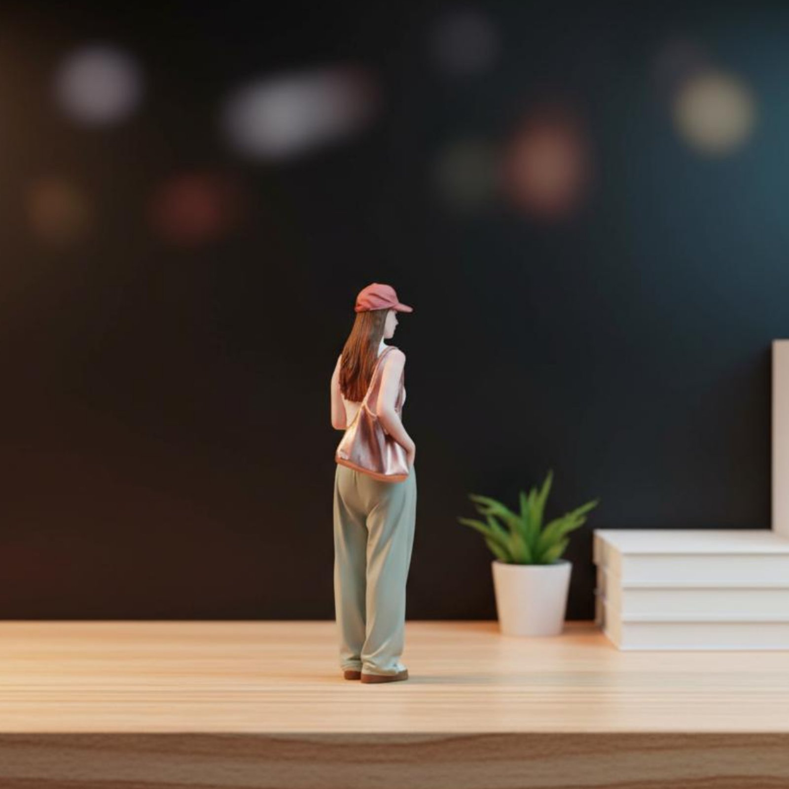 Girl Figure Holding Coffee Col - Women Fashion Pose review and price